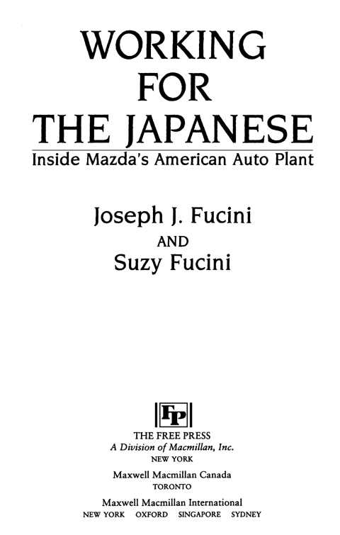 Cover image for book Working for the Japanese