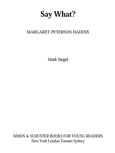 Cover image for book Say What?
