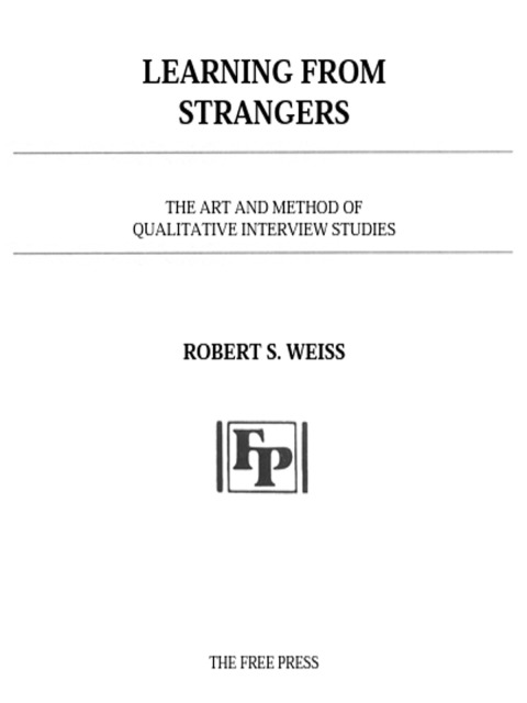 Cover image for book Learning From Strangers
