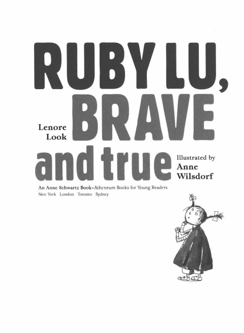 Cover image for book Ruby Lu, Brave and True