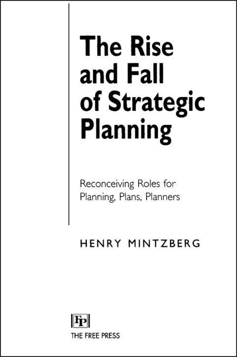 Cover image for book Rise and Fall of Strategic Planning