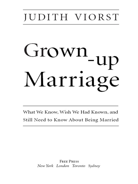 Cover image for book Grown-Up Marriage