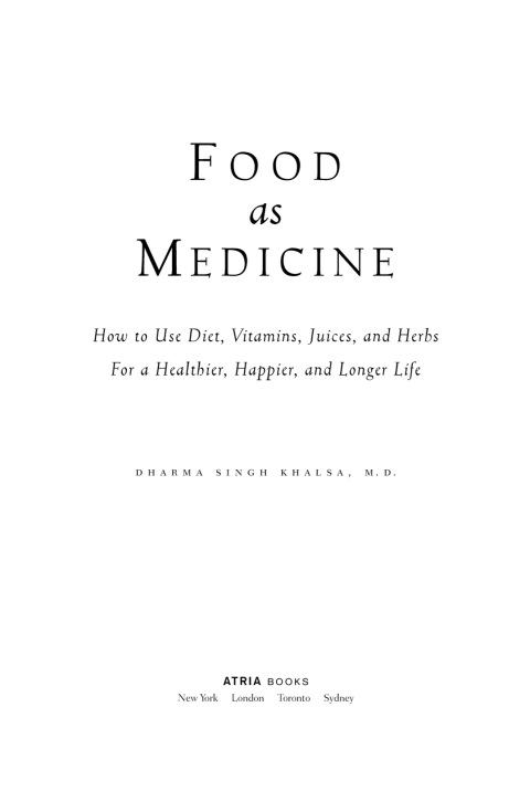 Cover image for book Food As Medicine