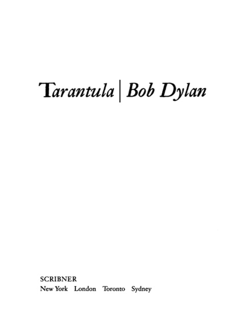 Cover image for book Tarantula