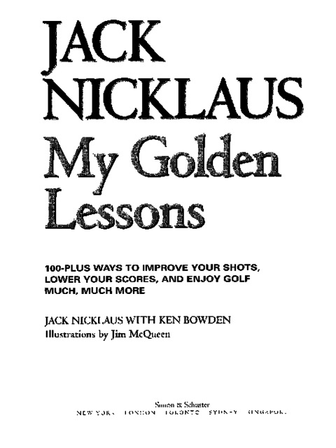 Cover image for book My Golden Lessons