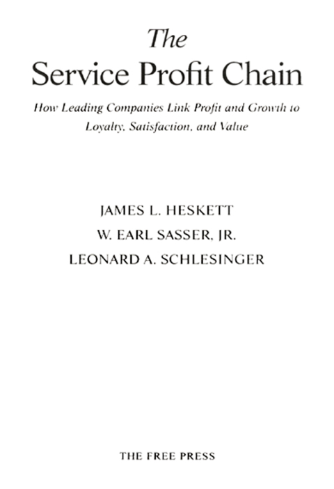Cover image for book Service Profit Chain