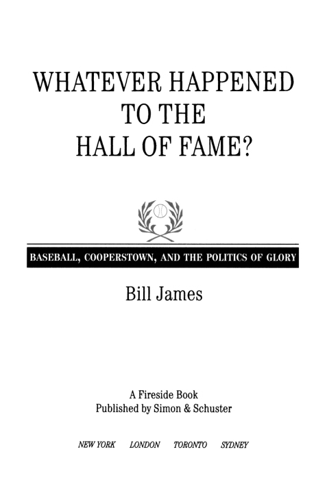 Cover image for book Whatever Happened to the Hall of Fame