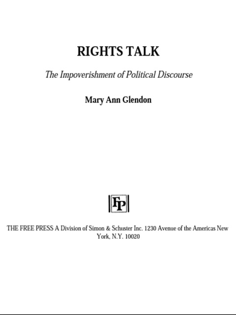 Cover image for book Rights Talk