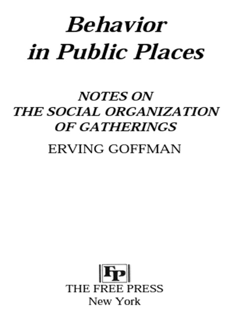 Cover image for book Behavior in Public Places