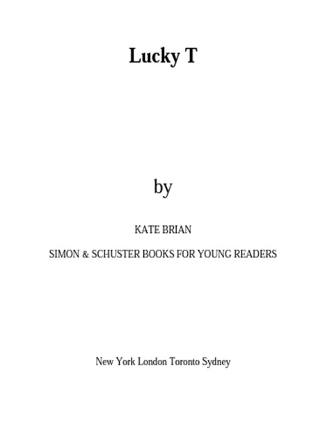 Cover image for book Lucky T