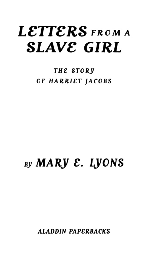 Cover image for book Letters From a Slave Girl