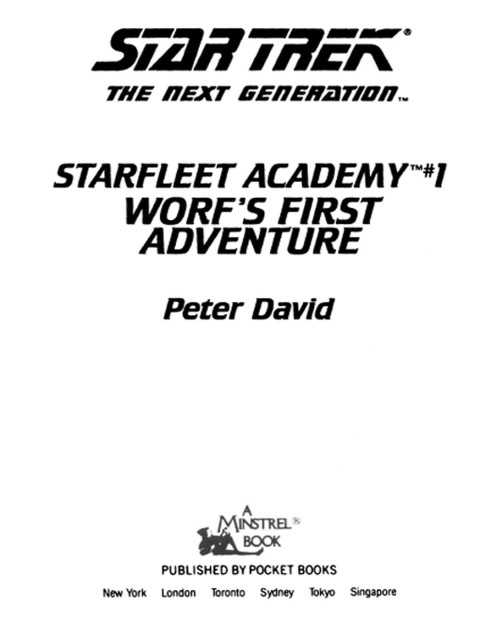 Cover image for book Worf's First Adventure