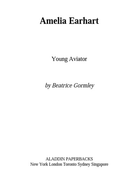 Cover image for book Amelia Earhart