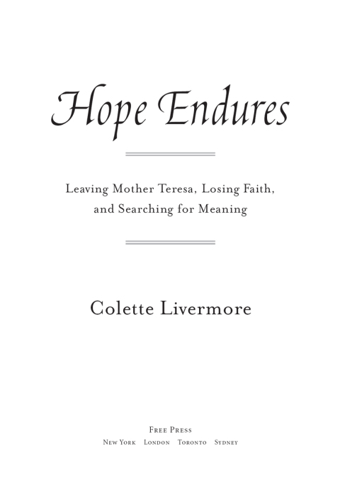 Cover image for book Hope Endures