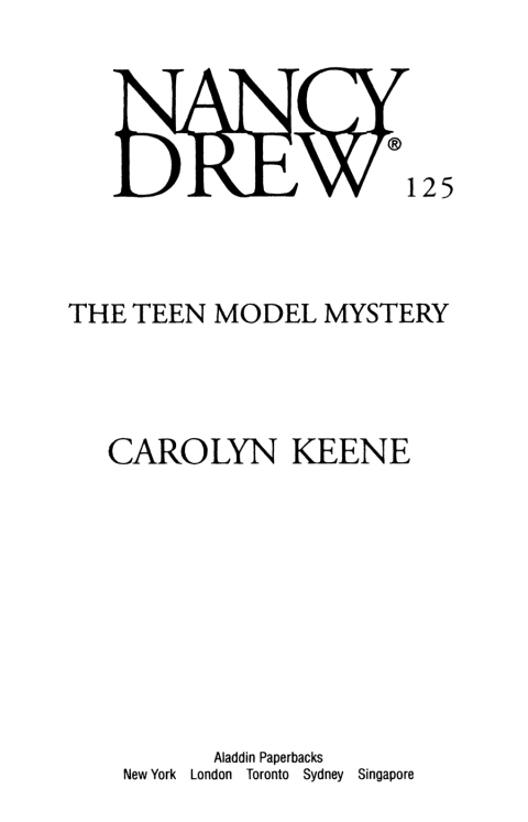 Cover image for book The Teen Model Mystery