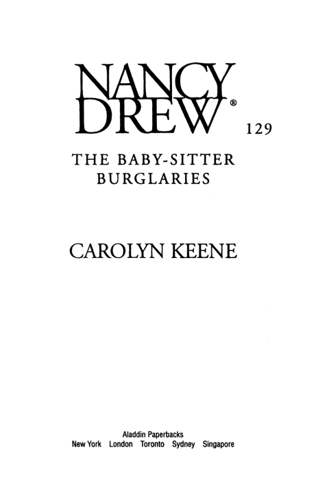 Cover image for book The Baby-Sitter Burglaries