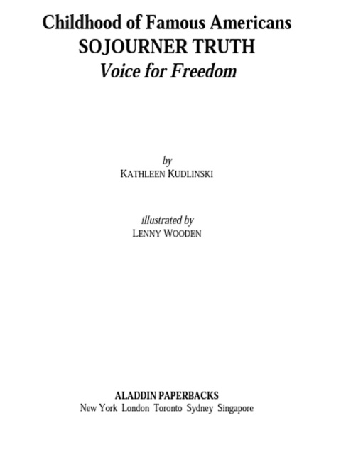 Cover image for book Sojourner Truth