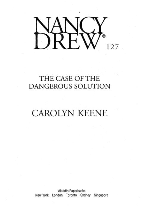 Cover image for book The Case of the Dangerous Solution
