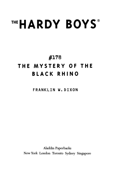 Cover image for book The Mystery of the Black Rhino