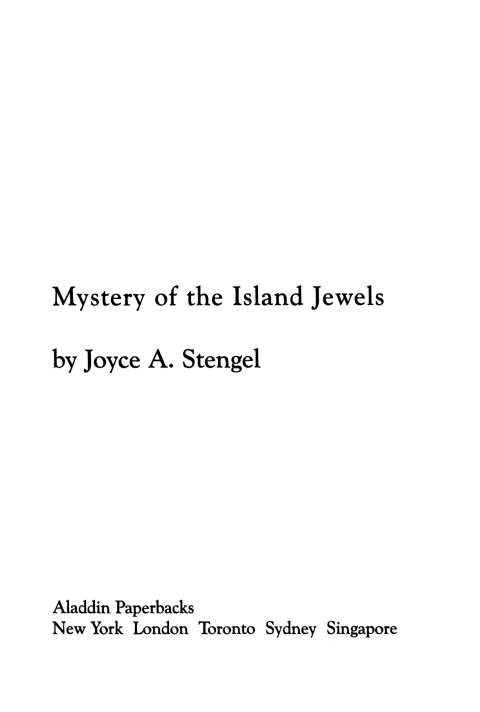 Cover image for book Mystery of the Island Jewels