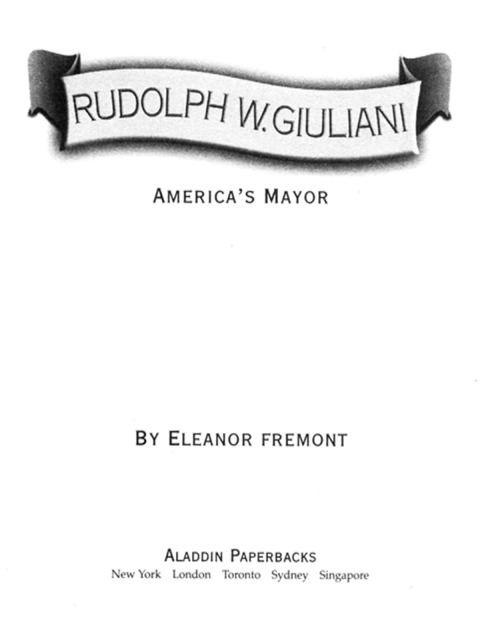 Cover image for book Rudolph W. Giuliani