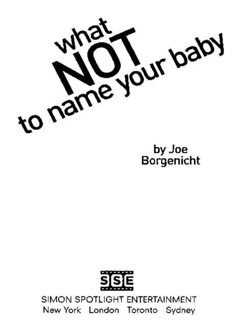 Cover image for book What Not to Name Your Baby