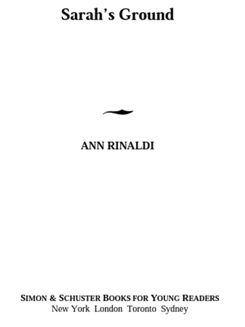 Cover image for book Sarah's Ground