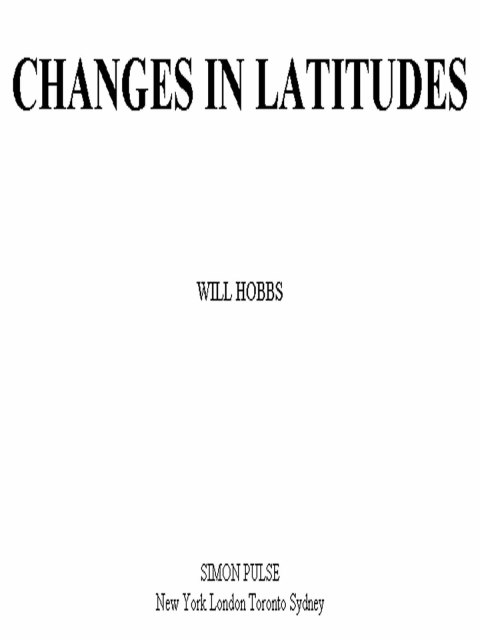 Cover image for book Changes in Latitudes