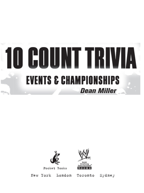 Cover image for book 10 Count Trivia