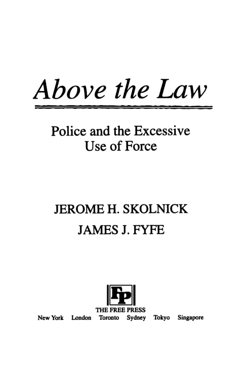 Cover image for book Above the Law