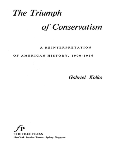 Cover image for book Triumph of Conservatism