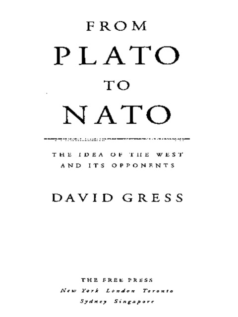 Cover image for book From Plato to NATO