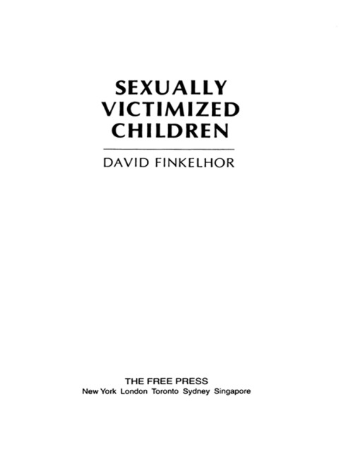 Cover image for book Sexually Victimized Children