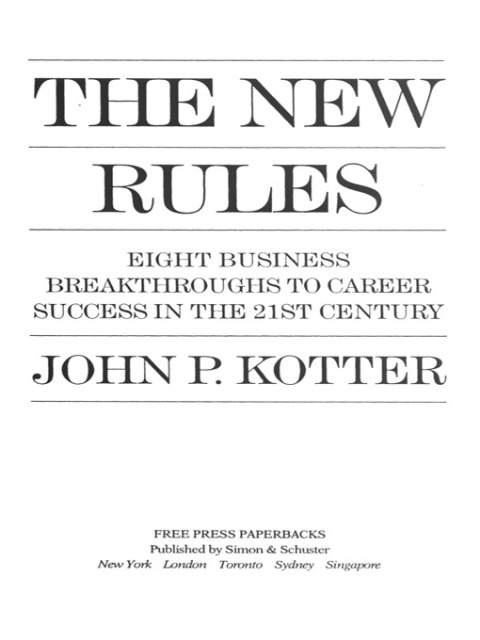 Cover image for book The New Rules