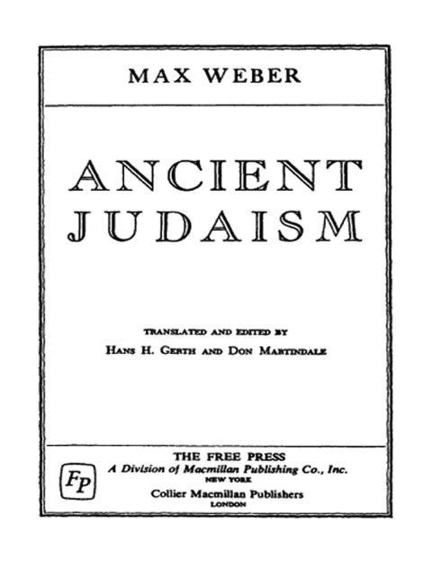 Cover image for book Ancient Judaism