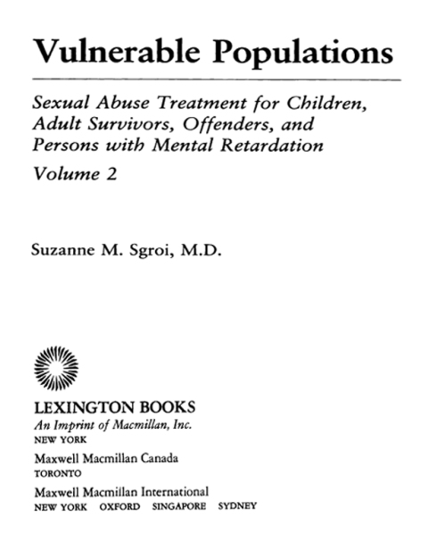 Cover image for book Vulnerable Populations Vol 2