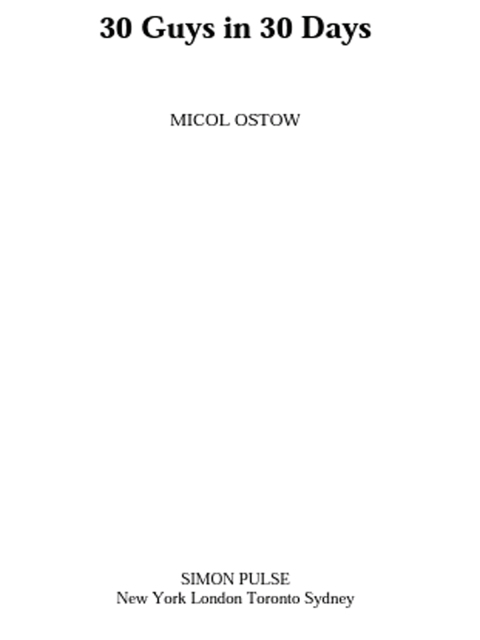 Cover image for book 30 Guys in 30 Days