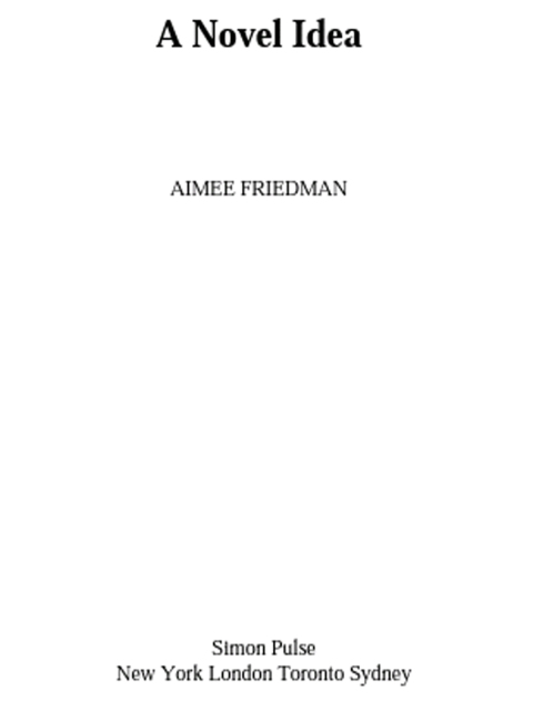 Cover image for book A Novel Idea