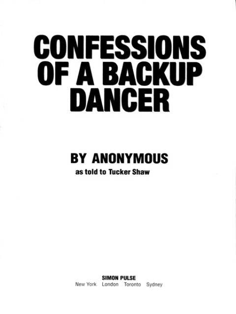 Cover image for book Confessions of a Backup Dancer