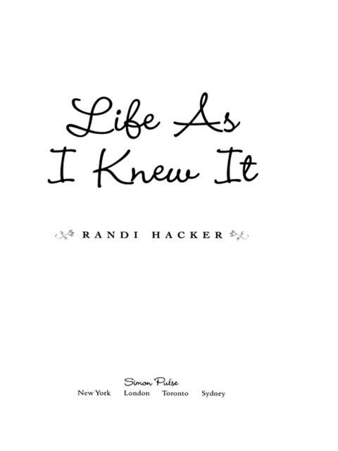 Cover image for book Life As I Knew It
