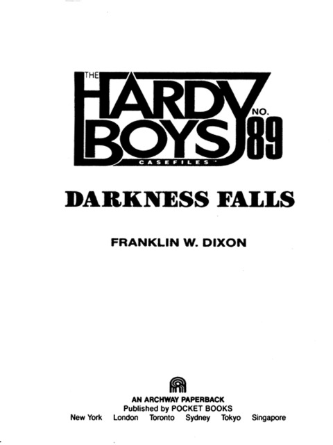 Cover image for book Darkness Falls
