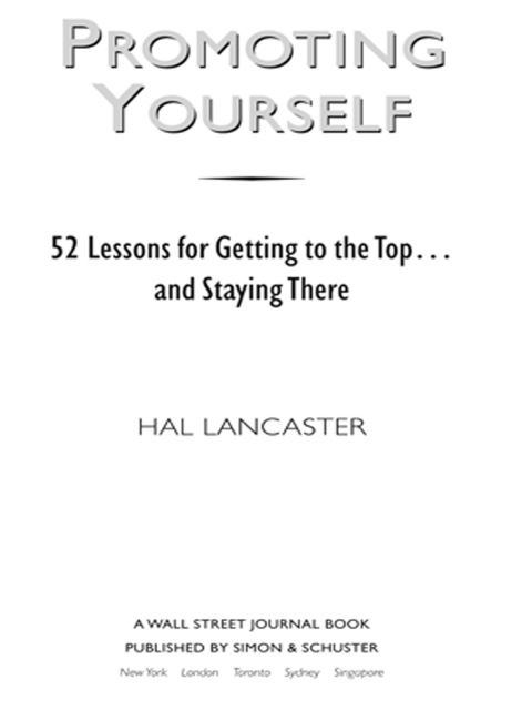 Cover image for book Promoting Yourself
