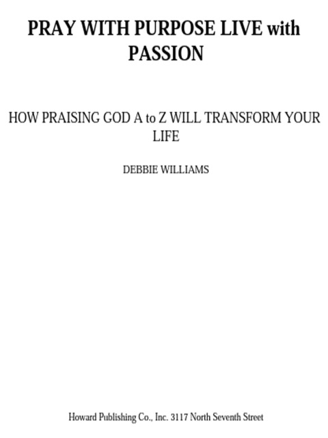 Cover image for book Pray with Purpose, Live with Passion