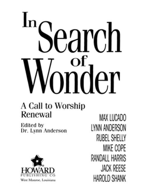 Cover image for book In Search of Wonder