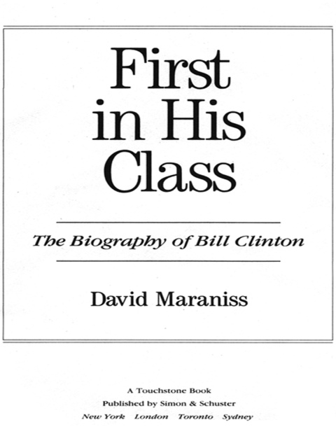Cover image for book First In His Class