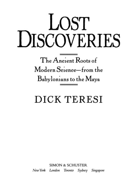 Cover image for book Lost Discoveries
