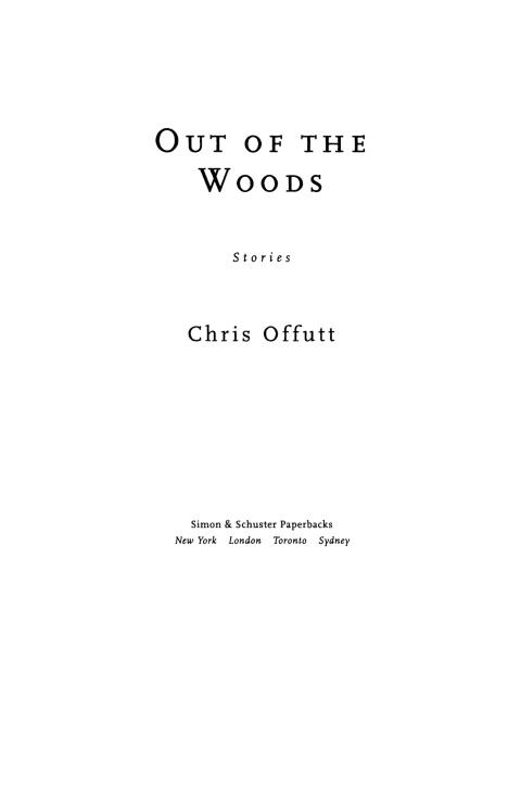 Cover image for book Out of the Woods
