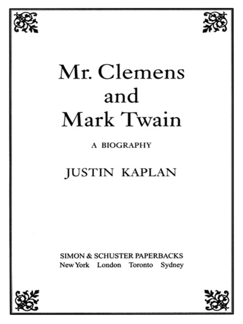 Cover image for book Mr. Clemens and Mark Twain