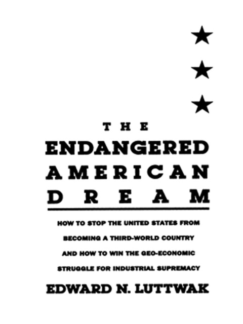 Cover image for book Endangered American Dream