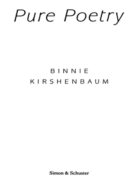 Cover image for book Pure Poetry